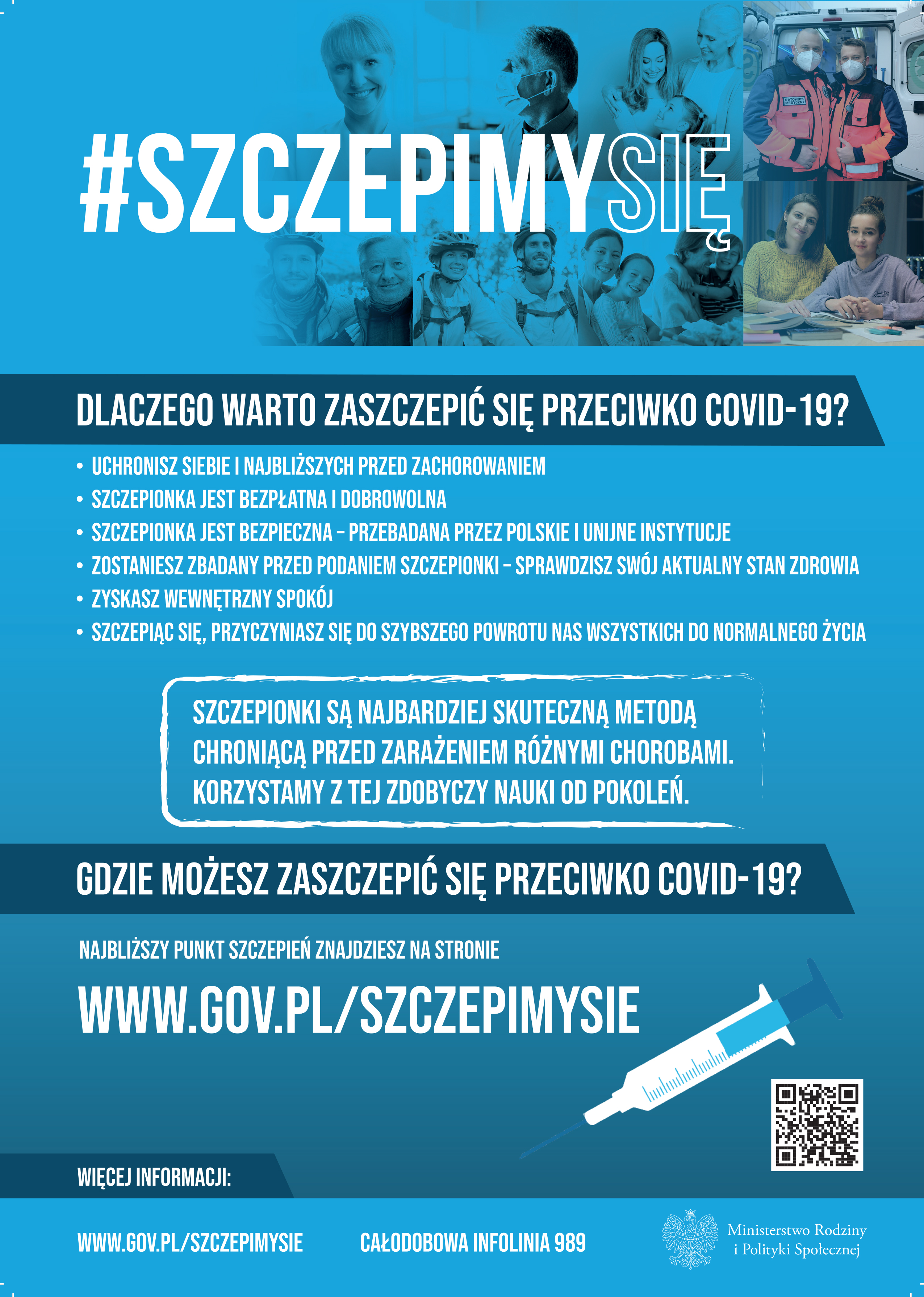 Plakat 2 Szczepimy sie